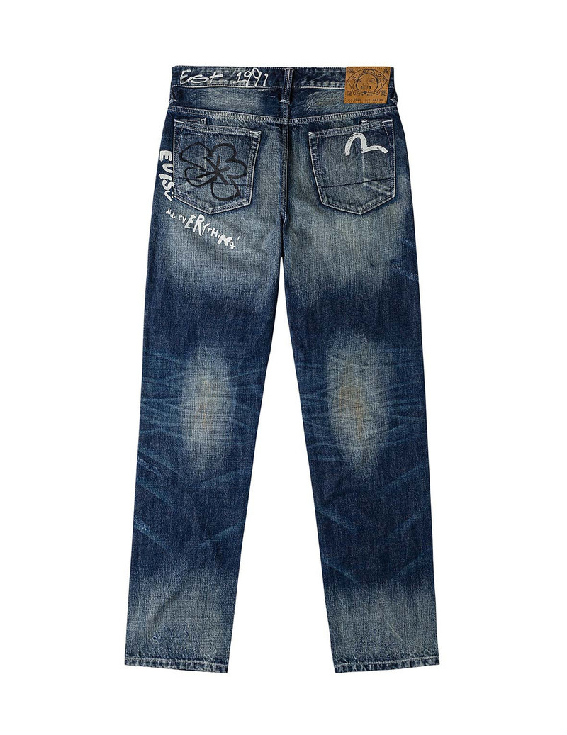 EVISU Hand-Drawn Printed Jeans #2020 outlook