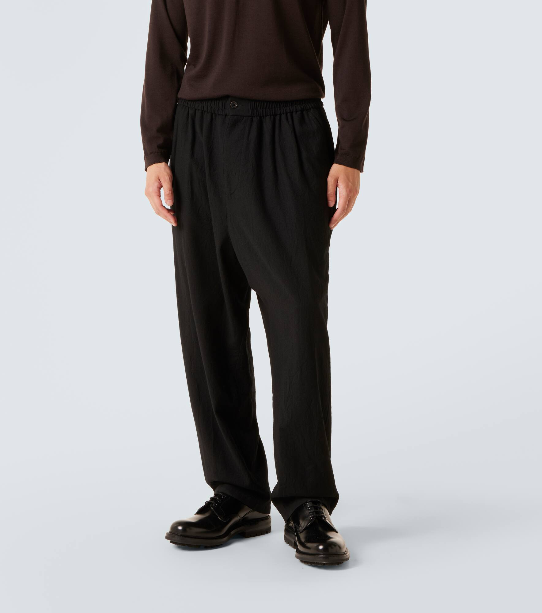 Virgin wool straight pants - 3