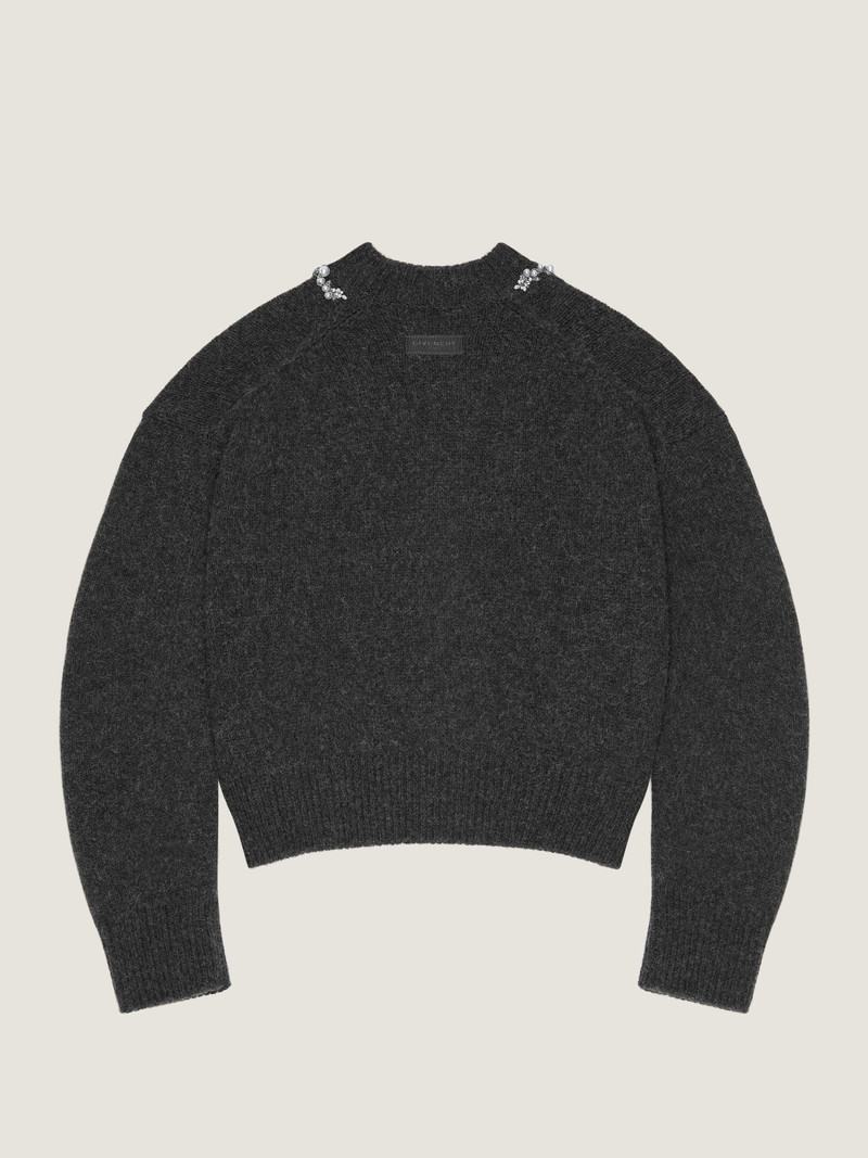 Givenchy EMBELLISHED COUTURE SEAM CARDIGAN IN ALPACA AND YAK WOOL outlook