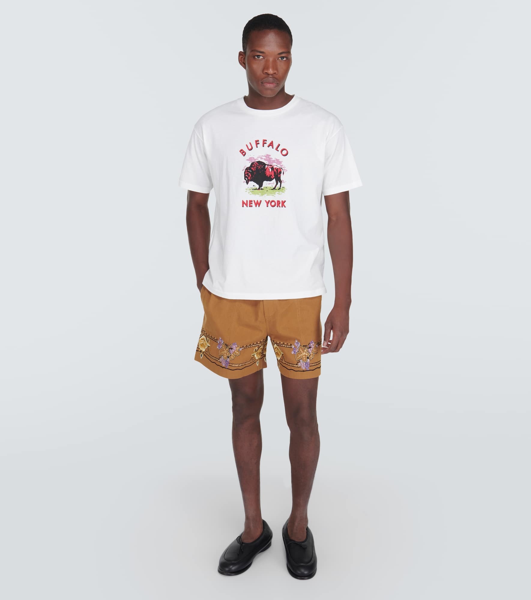 Printed cotton jersey T-shirt - 2