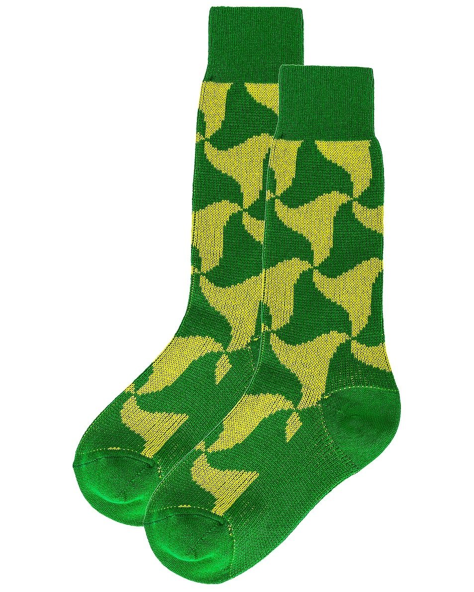 Wavy Triangle Cashmere Socks - 2