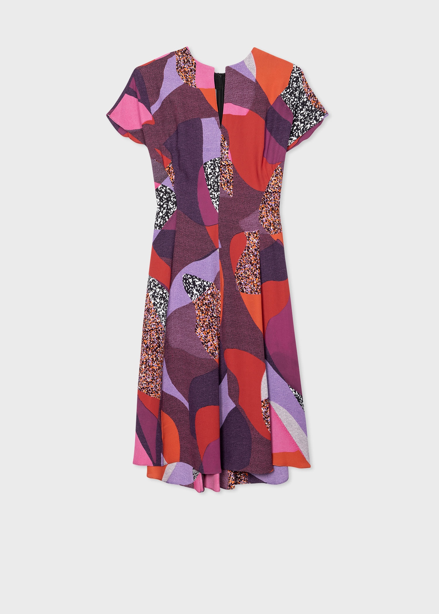 Pink 'Botanical Collage' Dress - 1