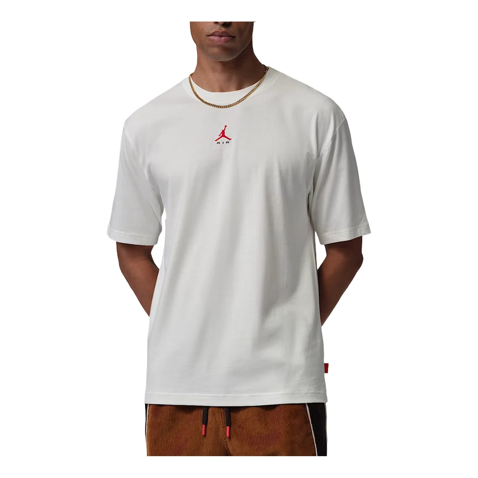 Jordan Brooklyn T-Shirt 'Sail University Red' IM9999-133 - 1