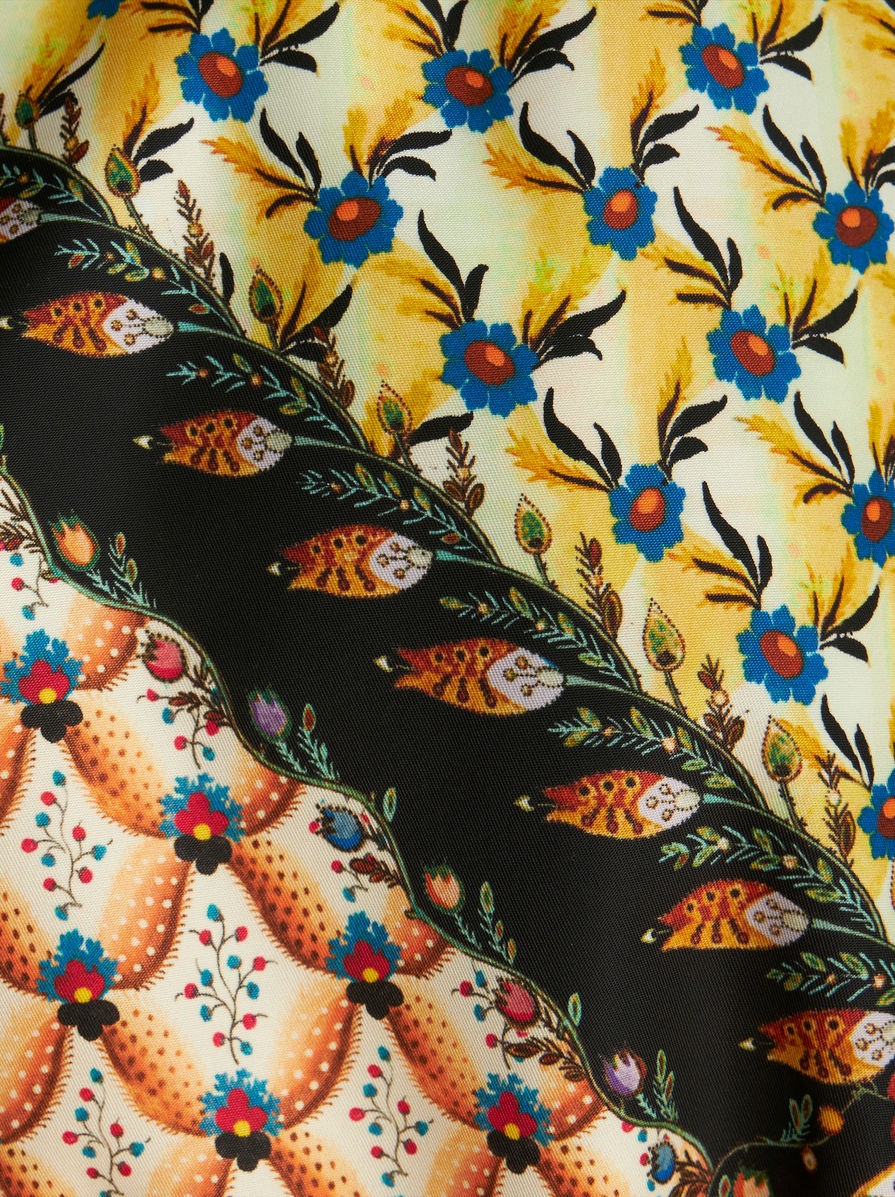CROPPED FLORAL BOMBER JACKET - 6
