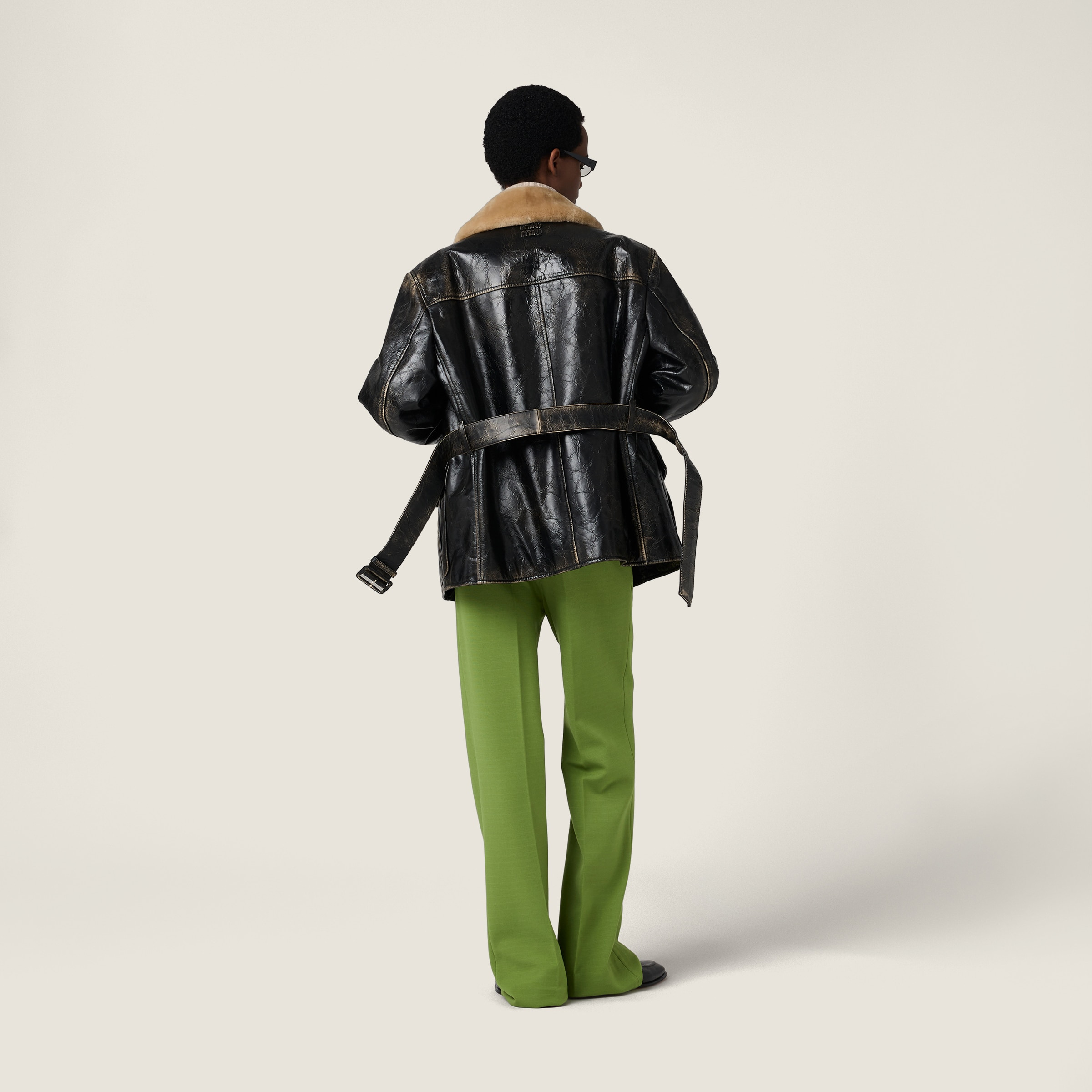 Calf leather caban jacket - 3