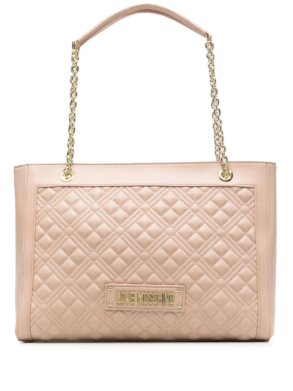 quilted faux-leather shoulder bag - 1