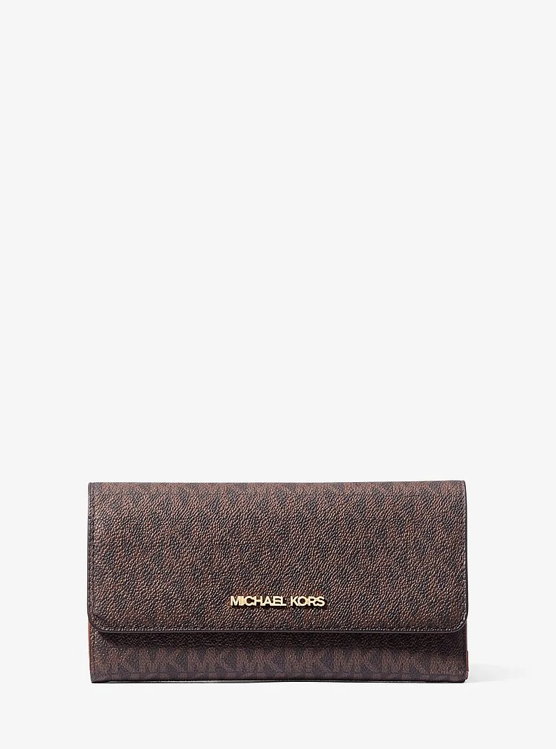 Jet Set Large Logo Trifold Wallet - 1