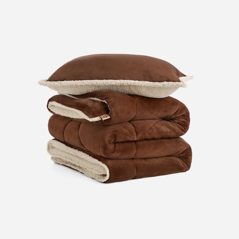 ® Avery Comforter Set Twin/TXL Polyester Bedding in Chestnut/Cream - 1