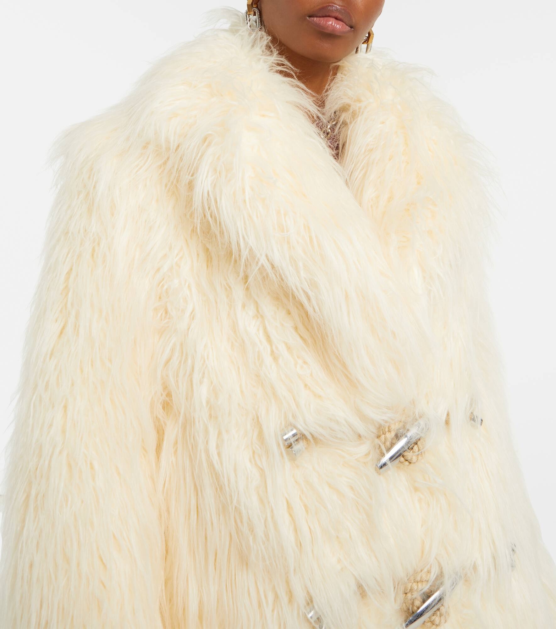 Faux shearling jacket - 4