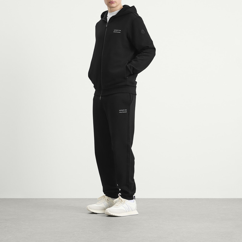Moncler Moncler Stripe Logo Zip Up Hoodie outlook