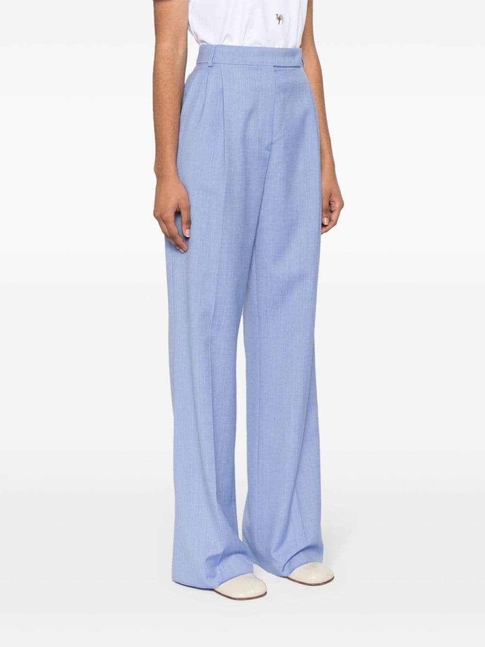 mÃ©lange virgin-wool-blend trousers - 3