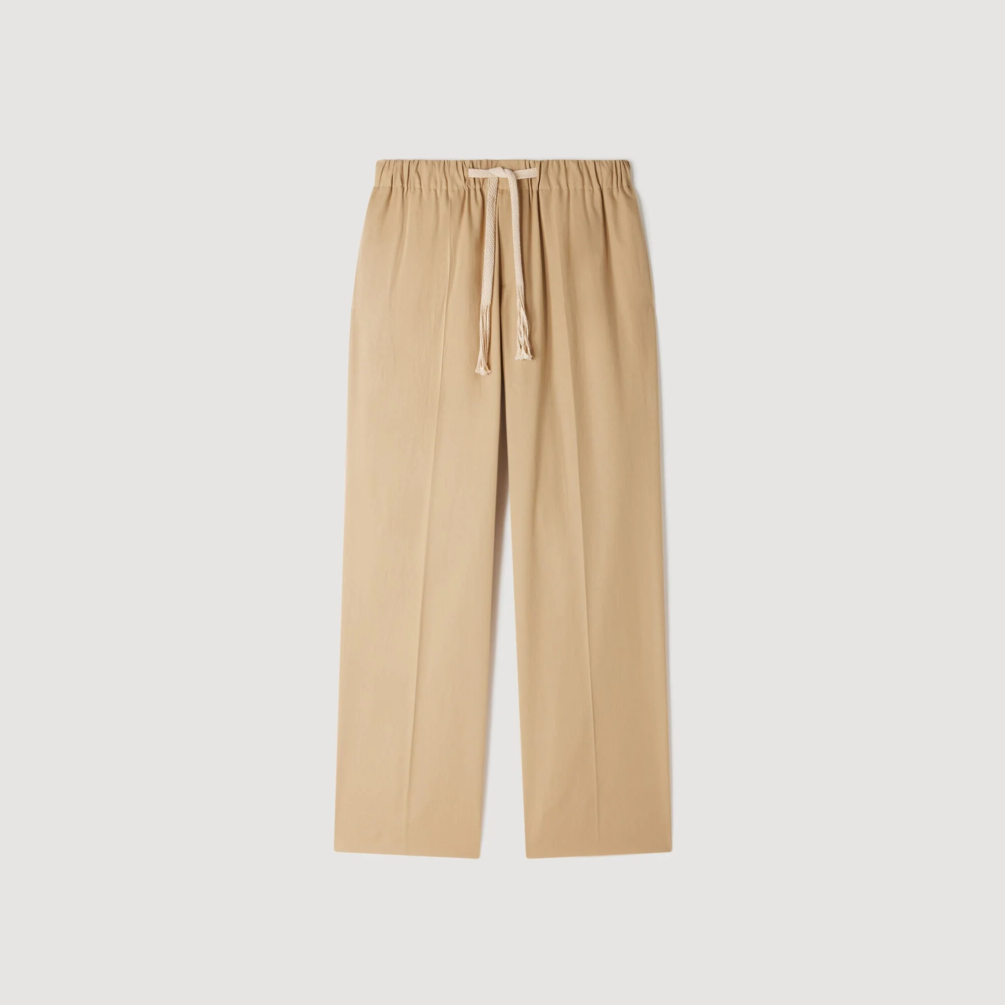 WIDE-LEG COTTON TROUSERS - 1