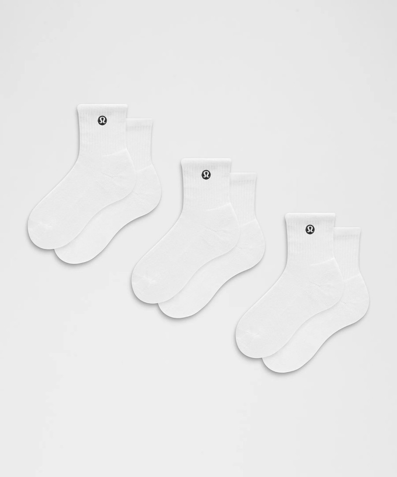 Unisex Daily Essential Quarter Socks *3 Pack 1
