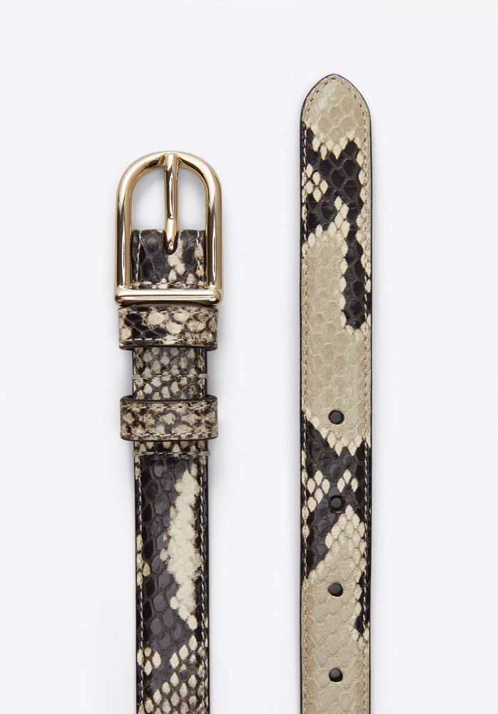 BELT 01 EMBOSSED NATURAL PYTHON - 3