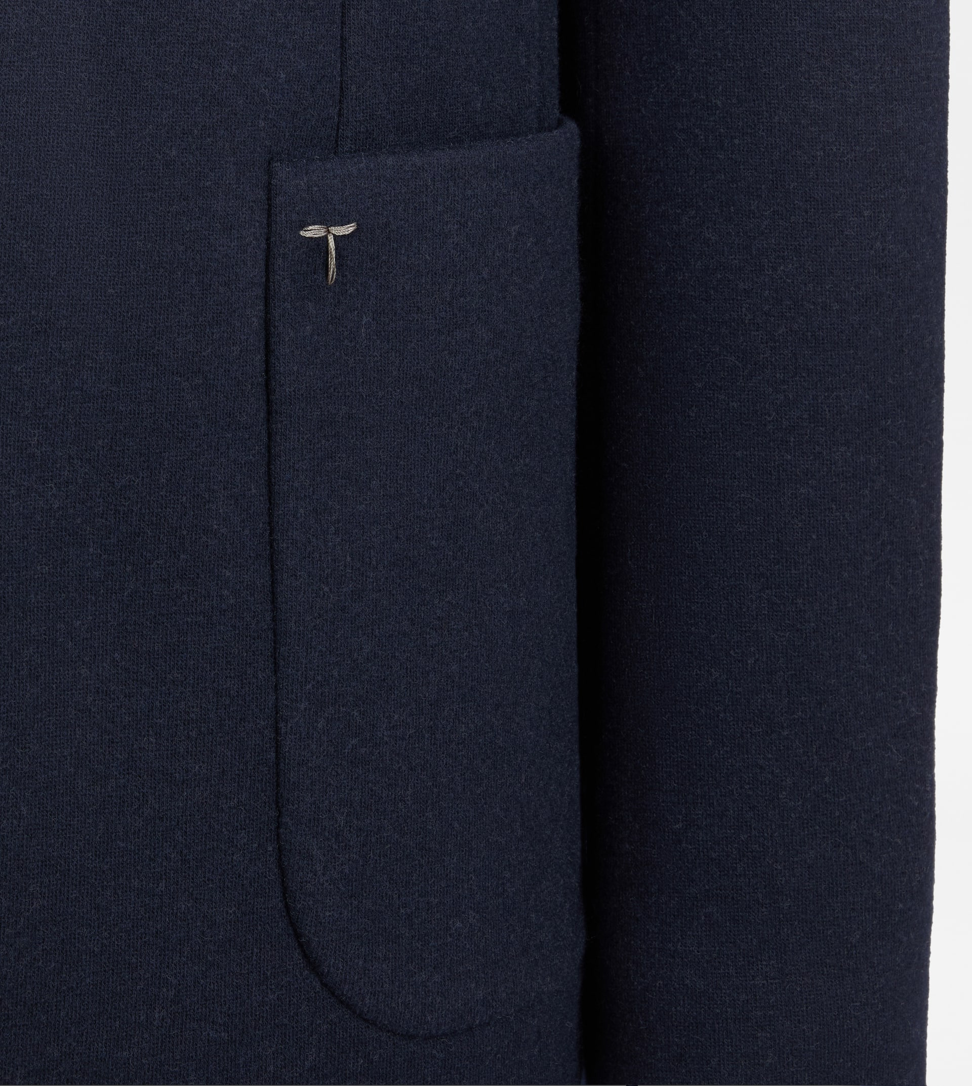 BLAZER IN CASHMERE BLEND JERSEY - BLUE - 3