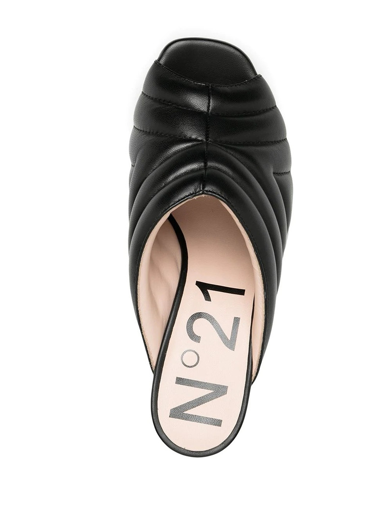 quilted mid-heel mules 4