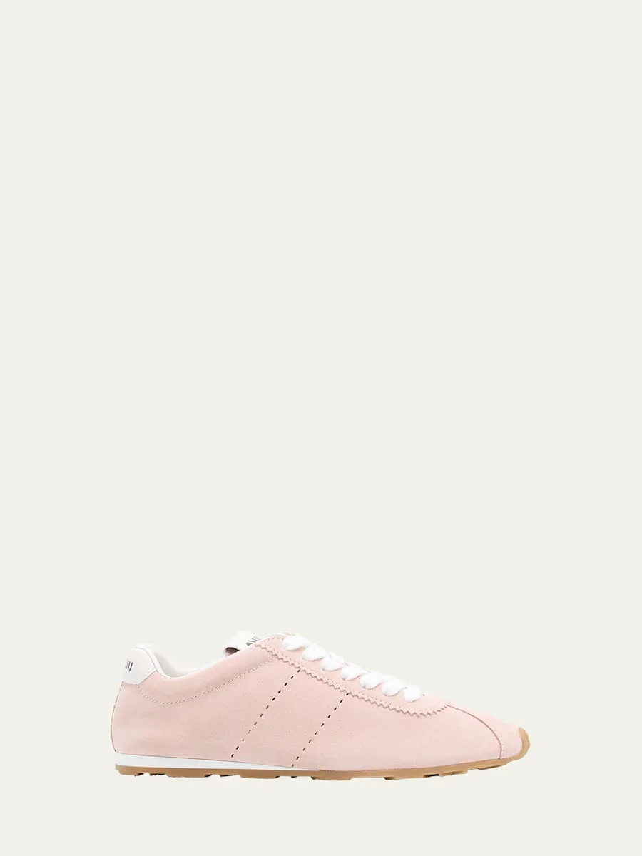 Suede Bicolor Retro Trainer Sneakers - 1