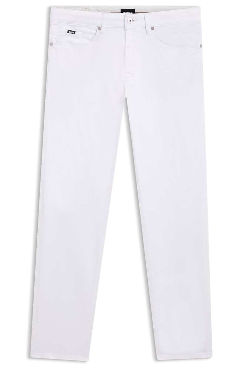 DELAWARE SLIM-FIT JEANS IN WHITE STRETCH DENIM 1