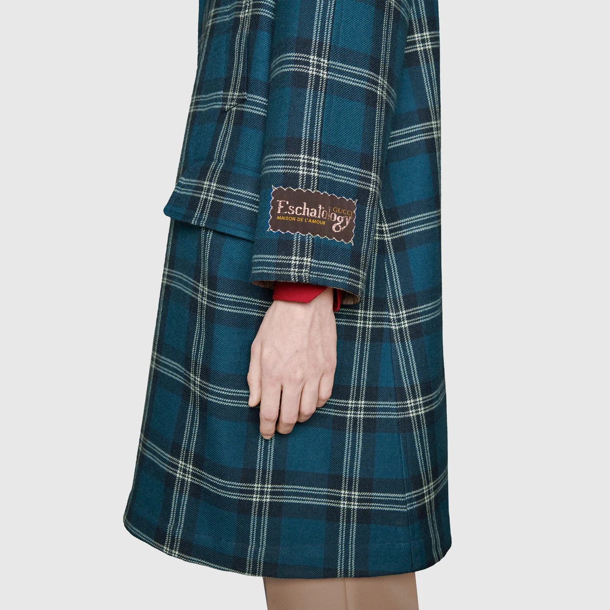 Reversible tartan wool coat - 12