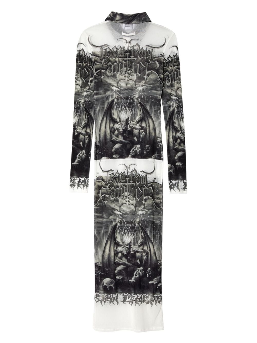 Diablo-print midi shirt dress - 2