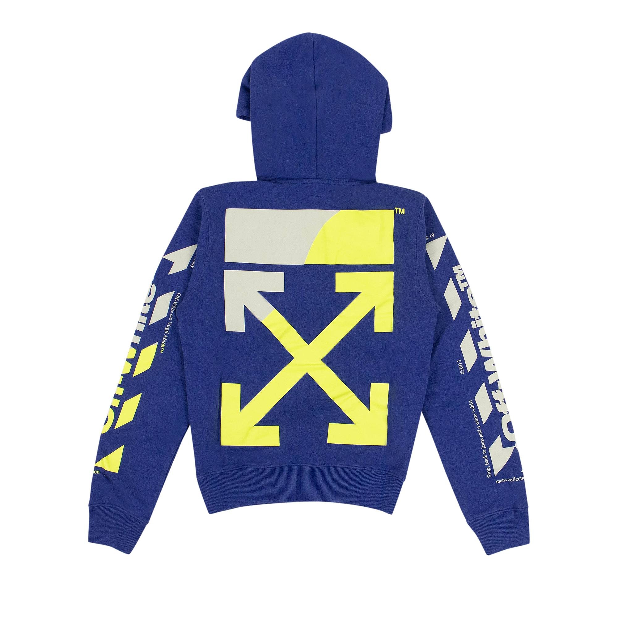 Off-White Arrow Hoodie 'Blue/Green' - 2