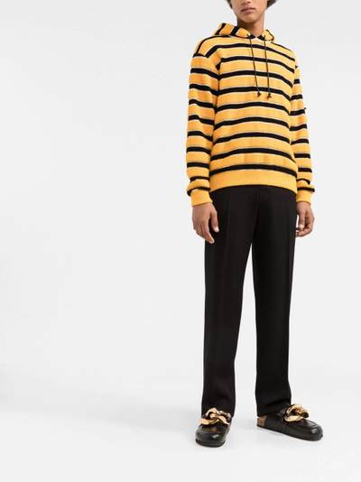 Marni terry-cloth striped hoodie outlook