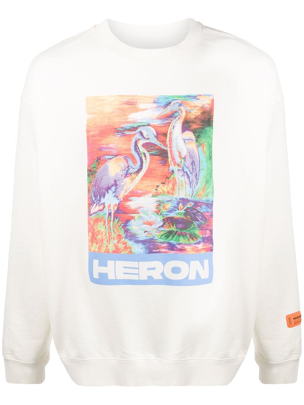 Heron print sweatshirt - 1