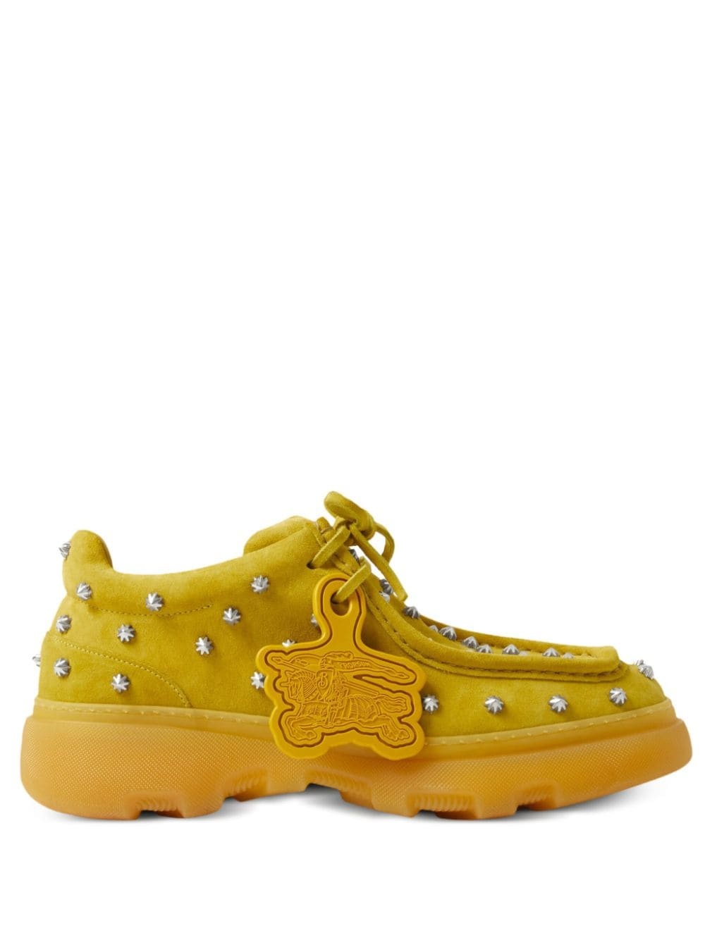 Creeper studded suede boots - 1