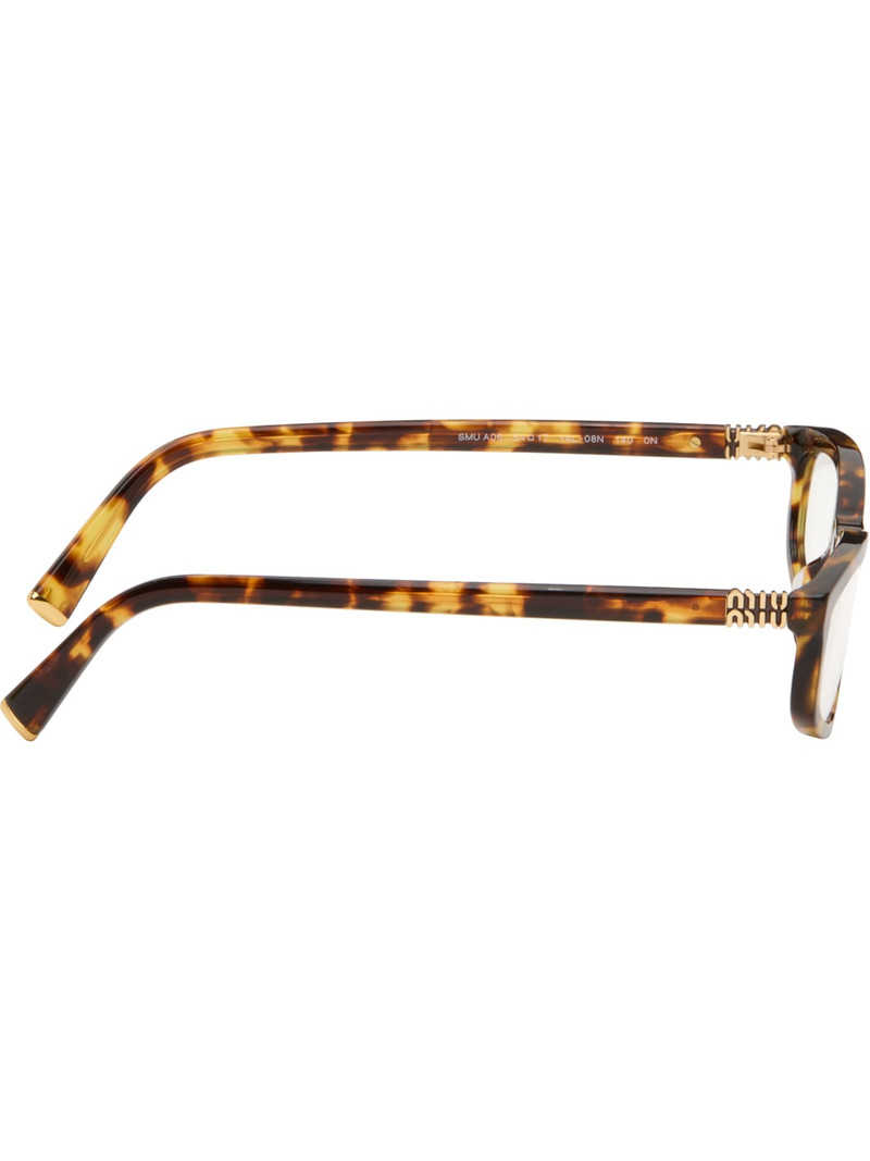 Miu Miu Brown Miu Regard Blue Light Glasses outlook