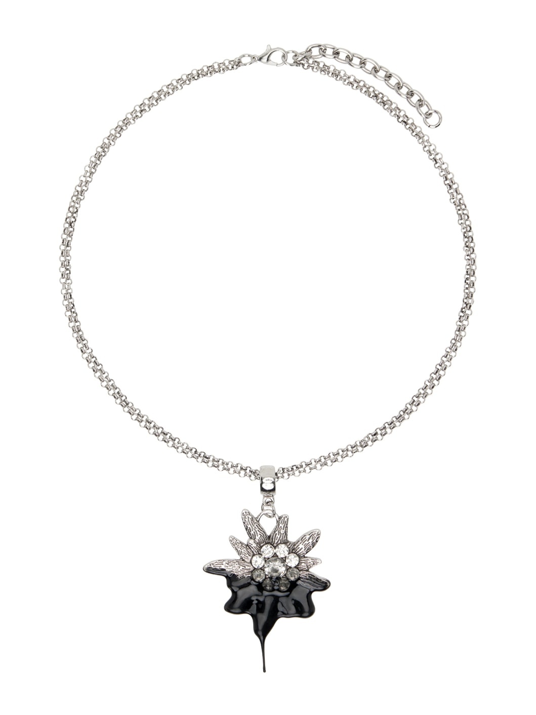 Silver Dipped Edelweiss Necklace - 1