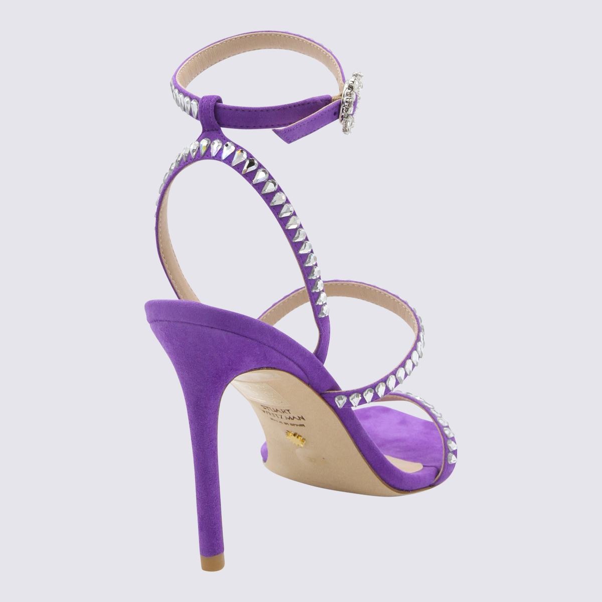 STUART WEITZMAN VIOLET SUEDE SANDALS - 2