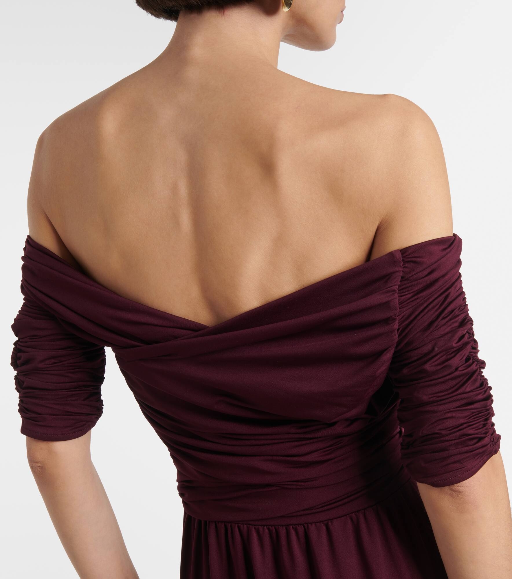 Charlotte ruched jersey midi dress - 6