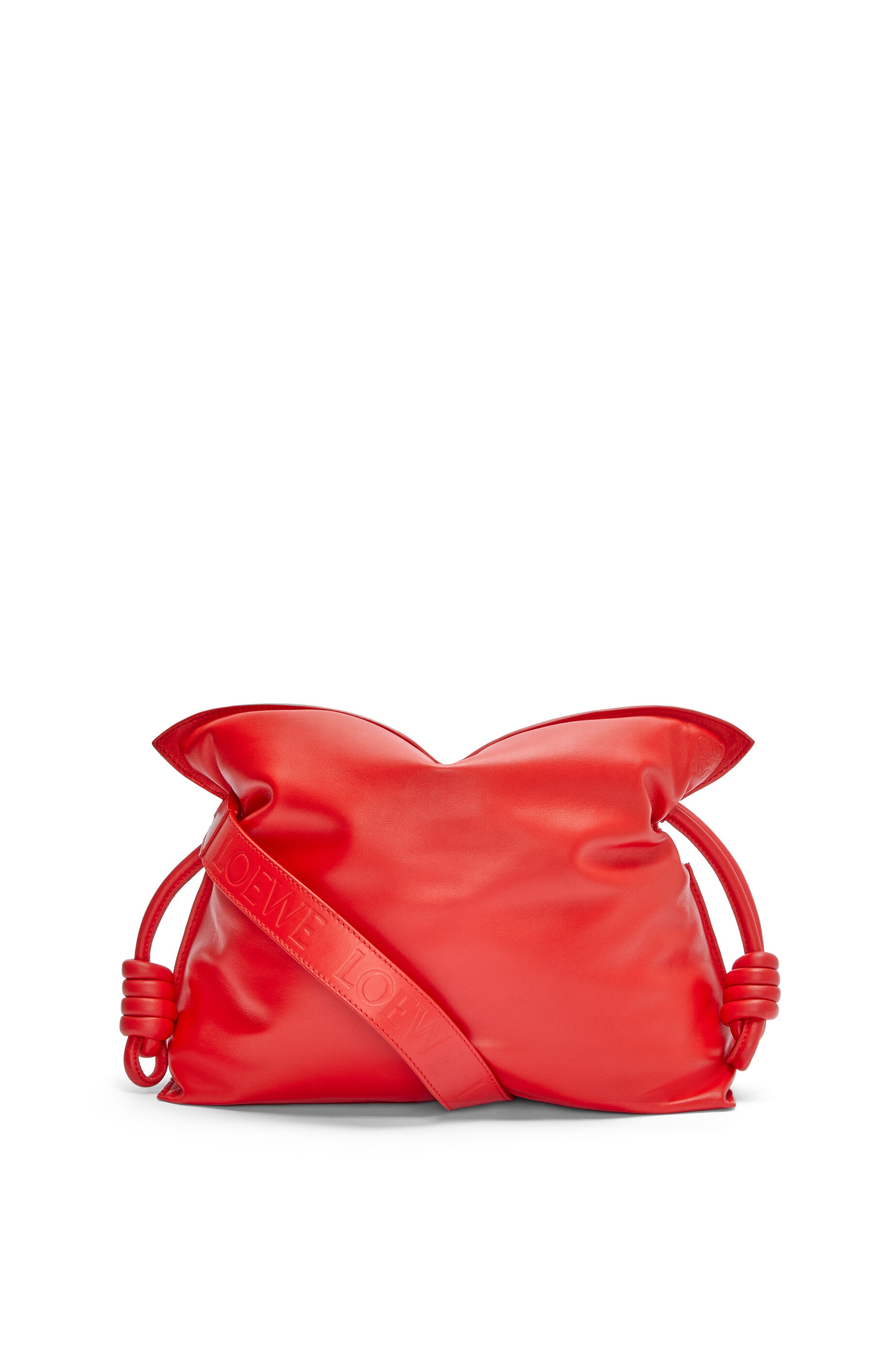 Puffer Flamenco clutch in shiny nappa calfskin - 1