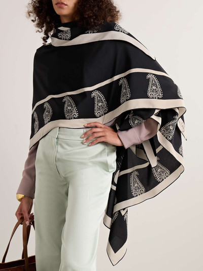 Johanna Ortiz Rapsodia De Amapola printed silk-crepe shawl outlook