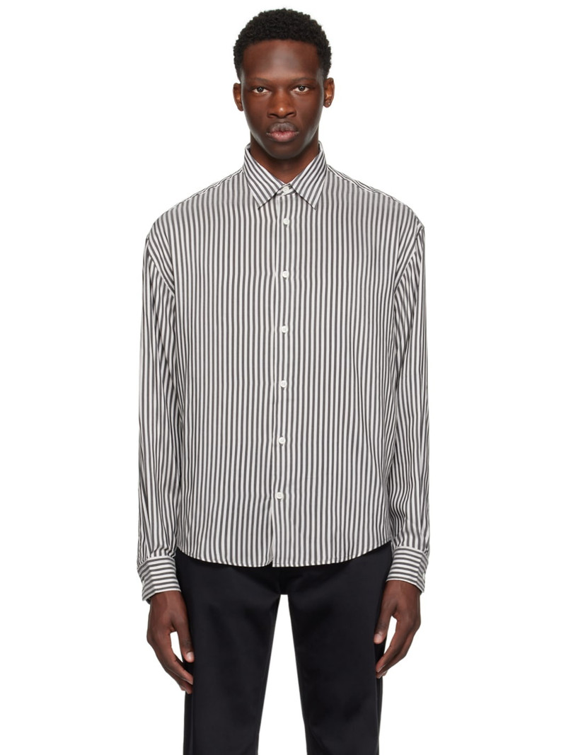 Black & Off-White Boxy Shirt 1