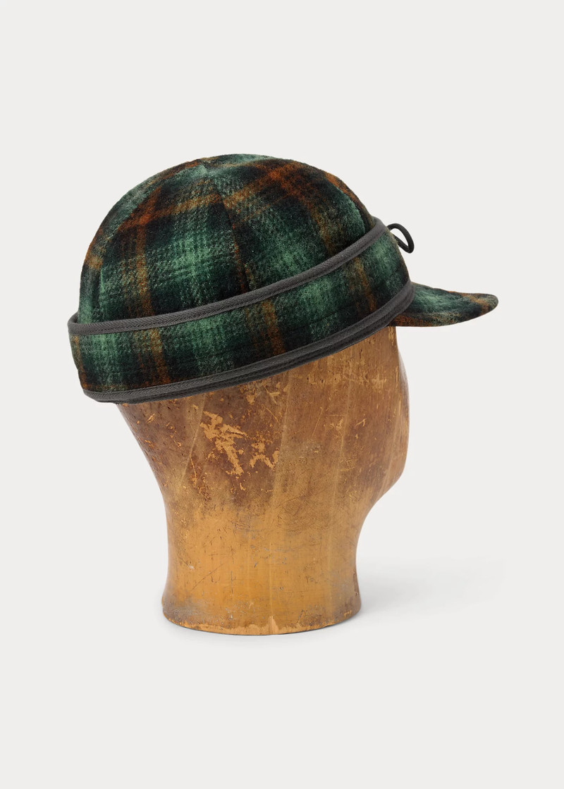 RRL by Ralph Lauren Plaid Wool Cap outlook