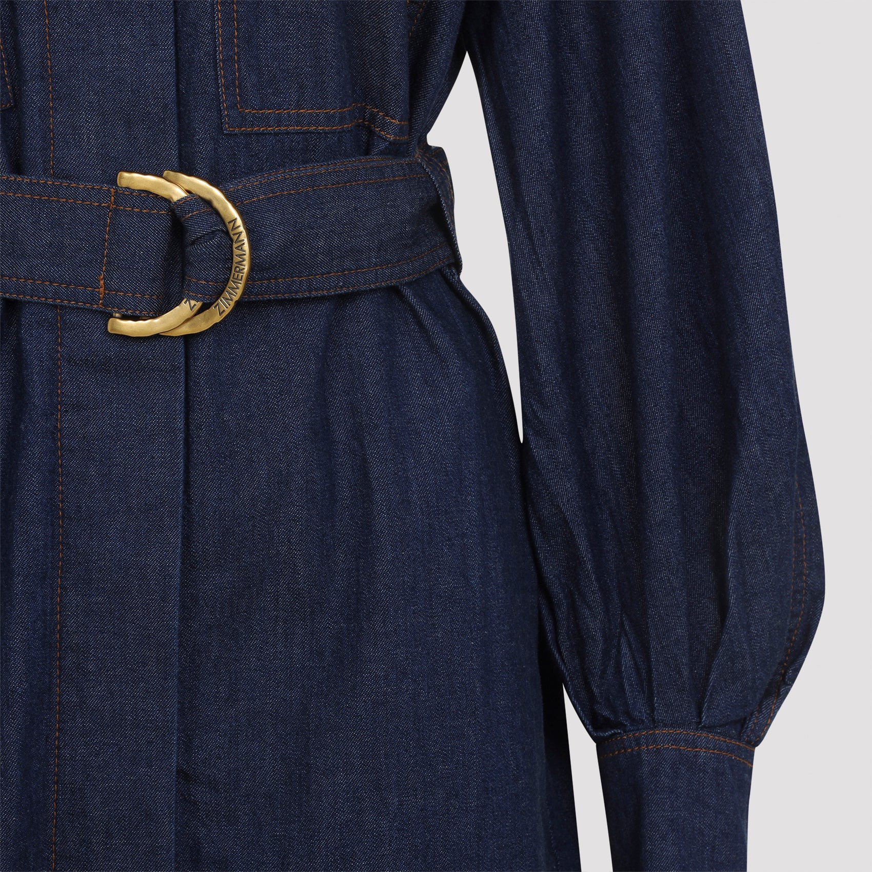 Zimmermann Denim Cargo Mini Dress Women - 4