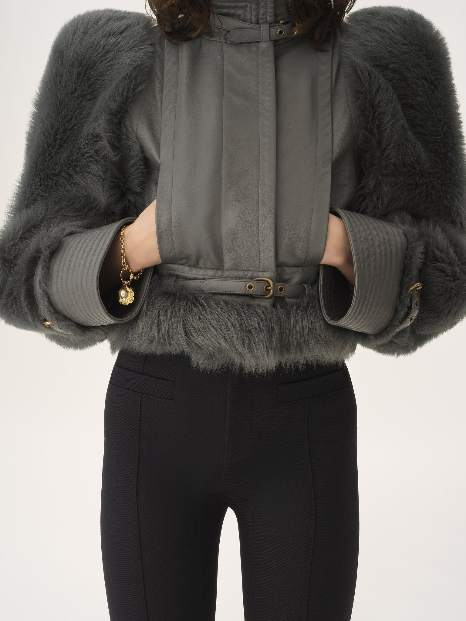 TAILORED PANTS IN WOOL GABARDINE - 4