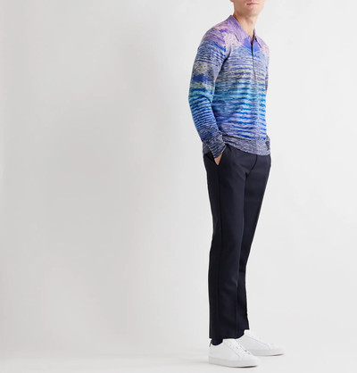 Missoni Striped Wool-Blend Polo Shirt outlook