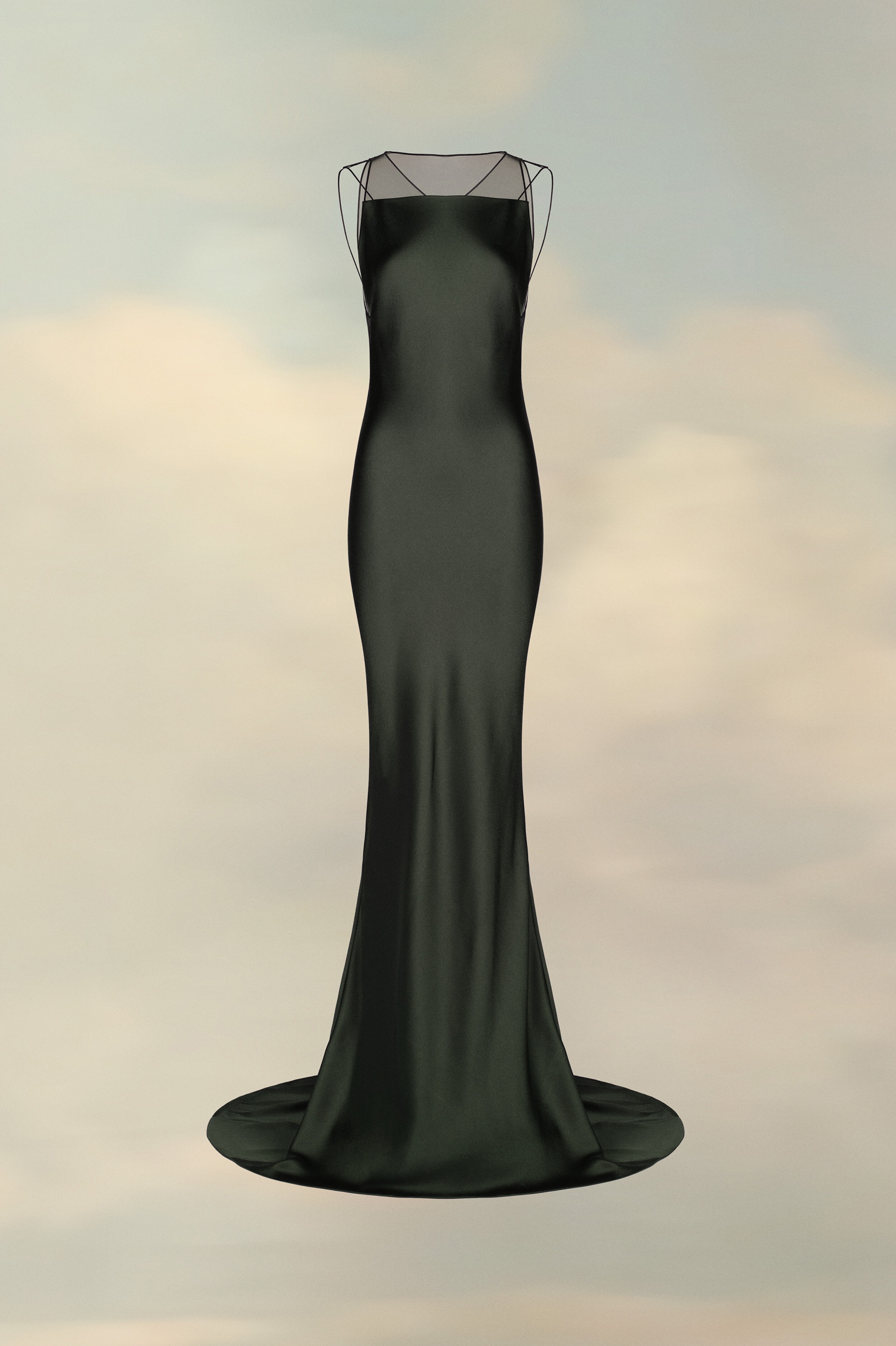 Hammered Satin Gown - 2