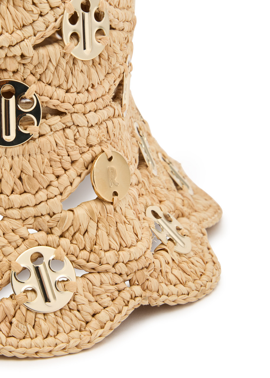 Rabanne Autres Raffia Bucket hat - 5