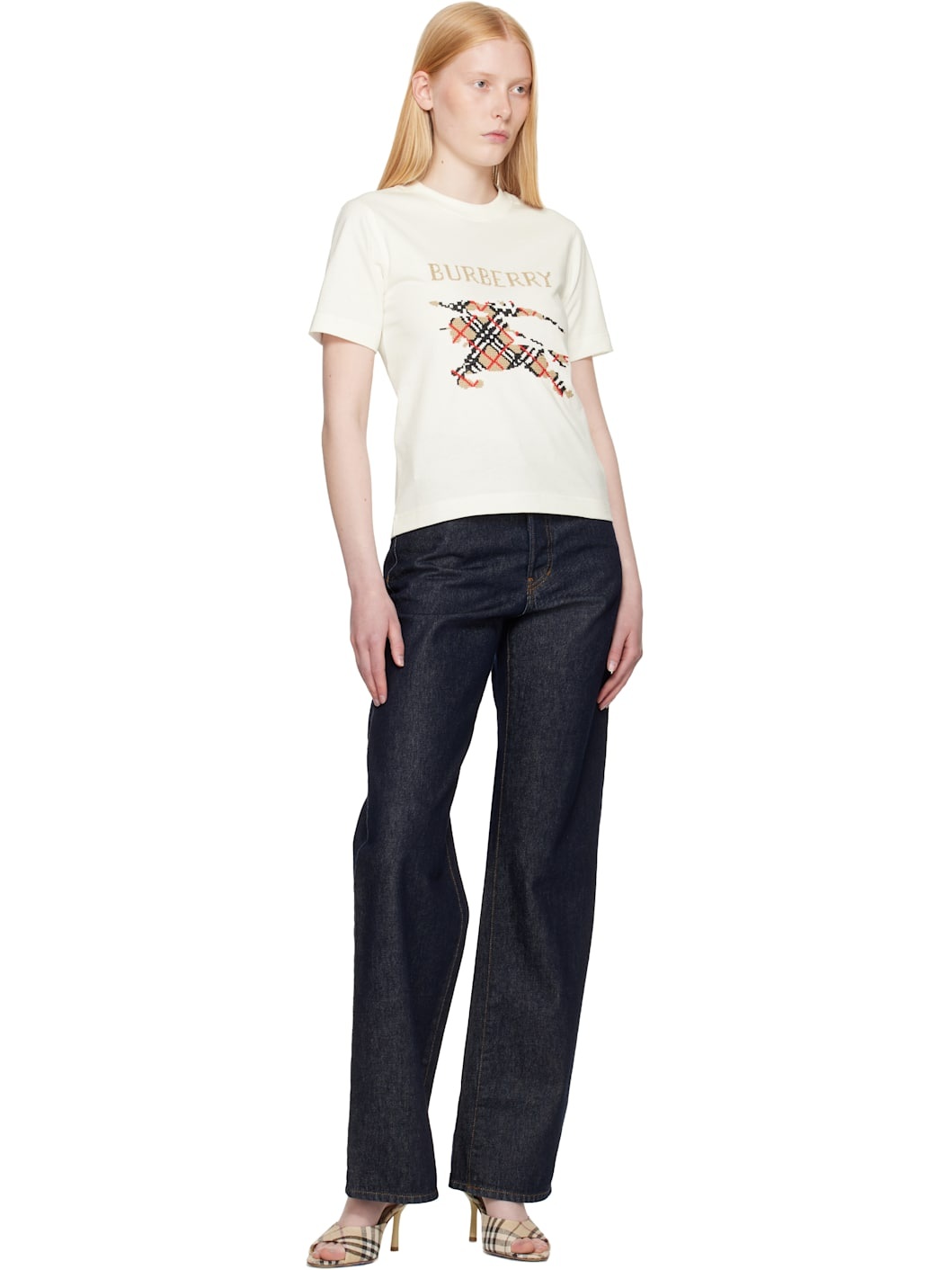 White Large Logo T-shirt - 4