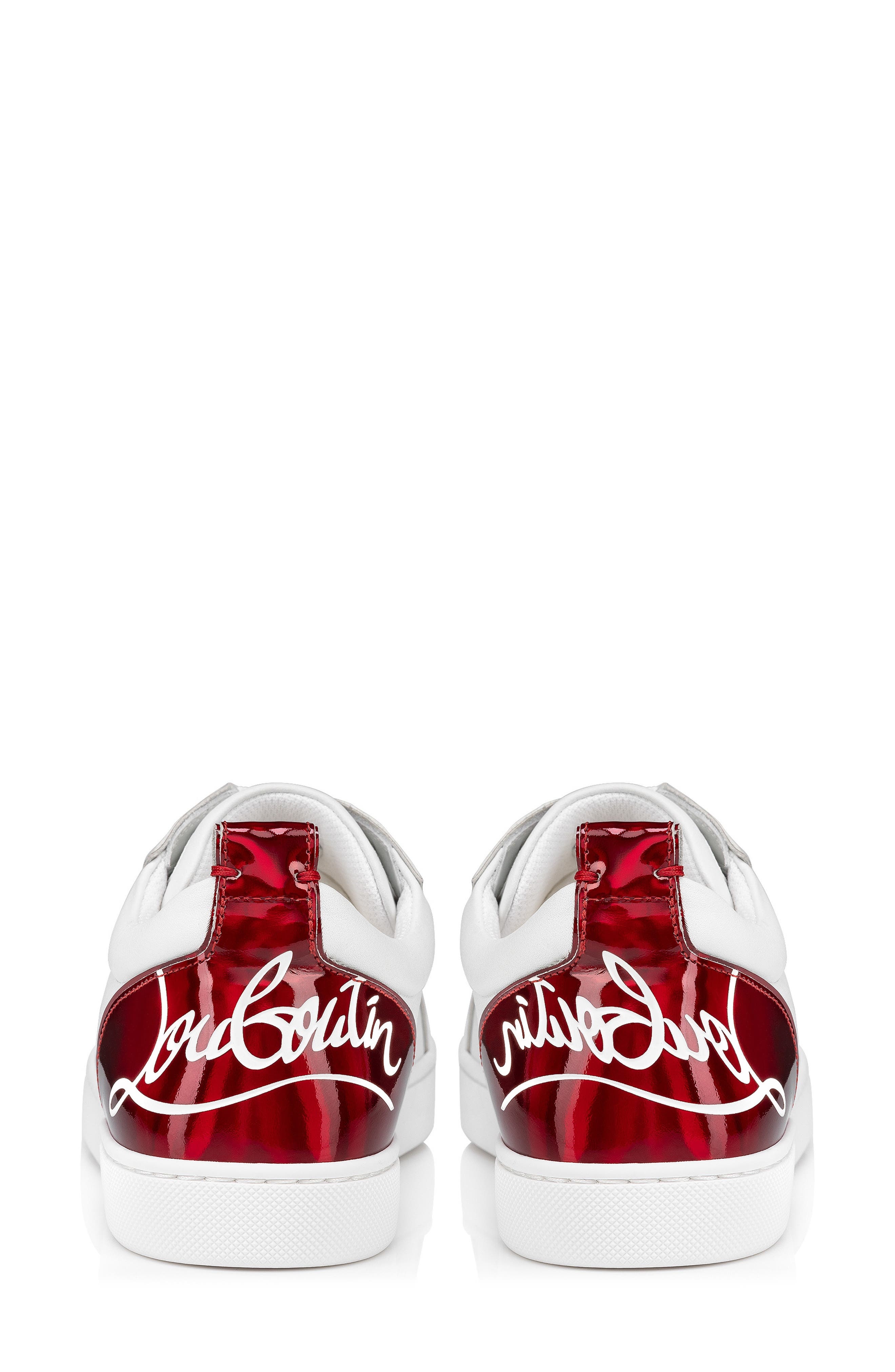 Christian Louboutin Fun Louis Sneaker in White/Loubi at Nordstrom - 5