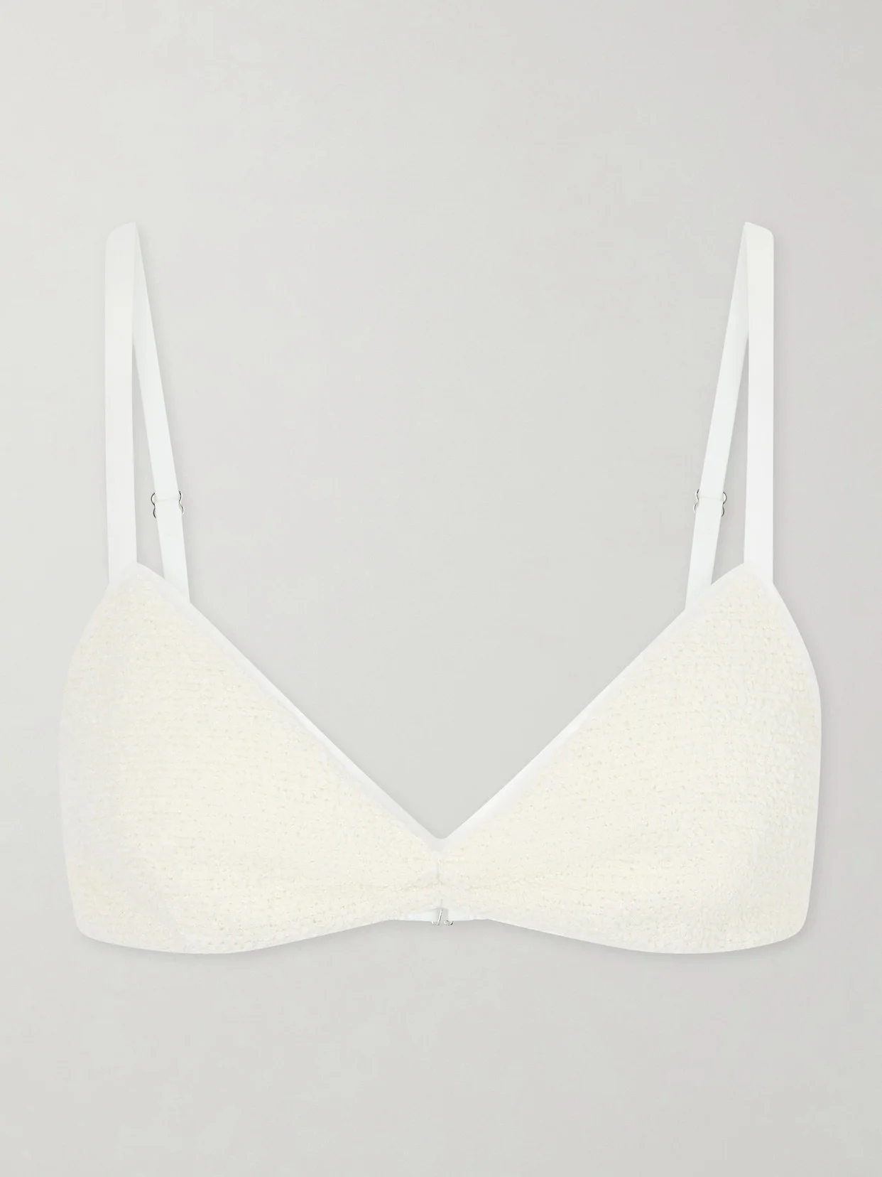 Talita Cotton-blend Poplin Bralette - 1