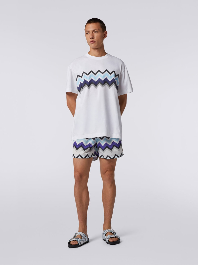 Missoni Zigzag cotton jersey crew-neck T-shirt outlook