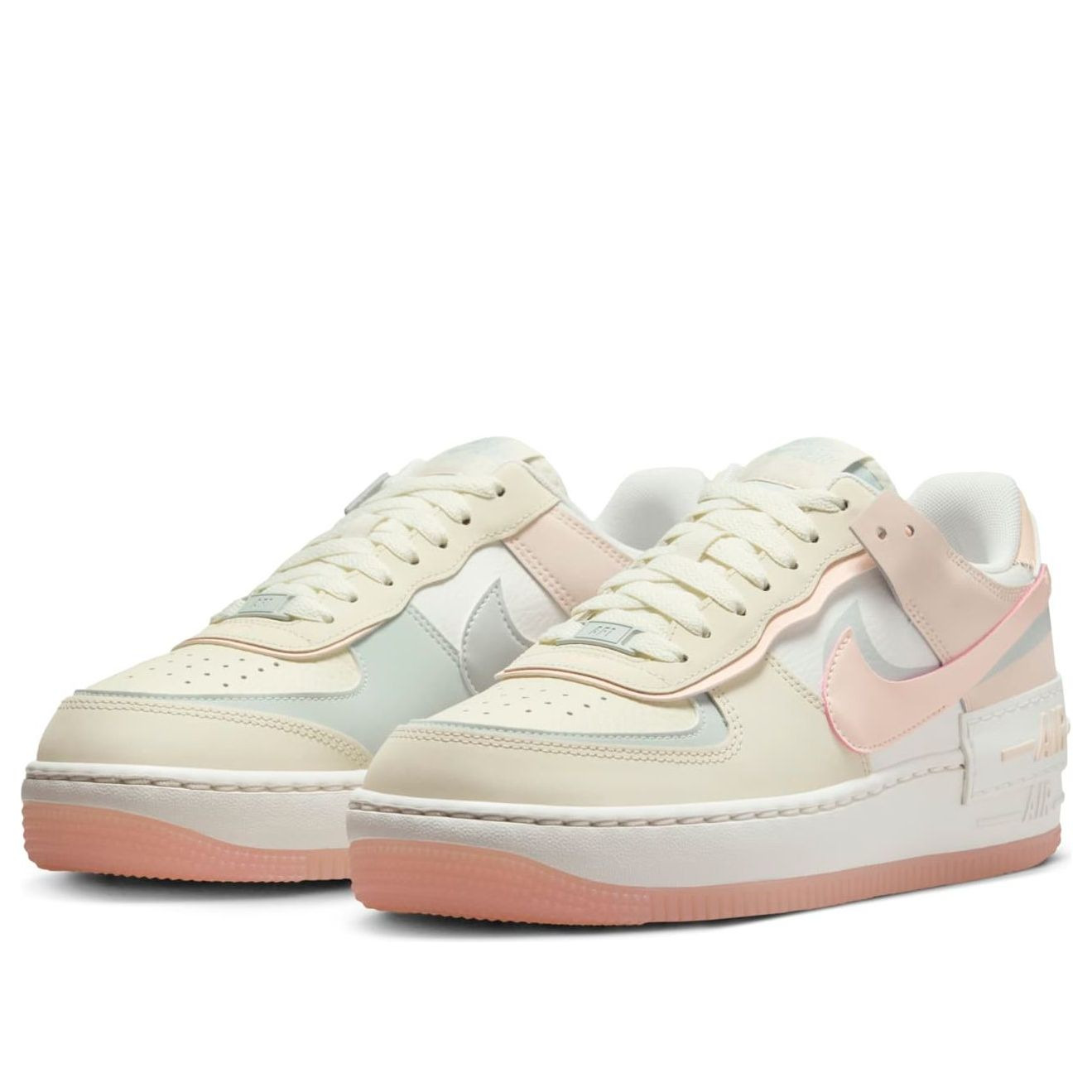(WMNS) Nike Air Force 1 Shadow 'Coconut Milk Crimson Tint' DZ1847-105 - 2
