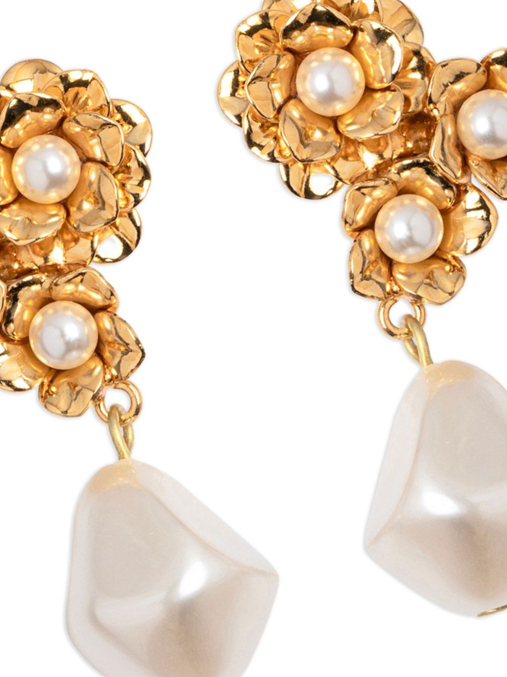 Romina flower-pearl earrings - 3
