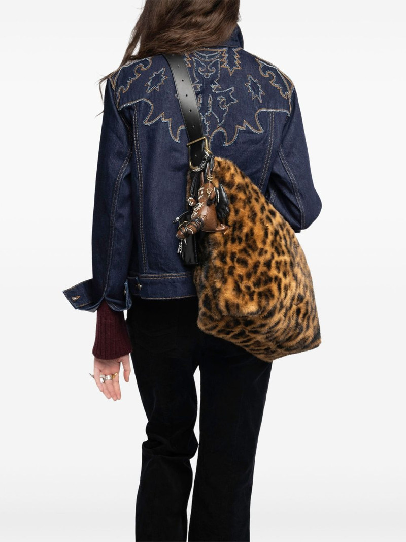 Zadig & Voltaire leopard-print shoulder bag outlook