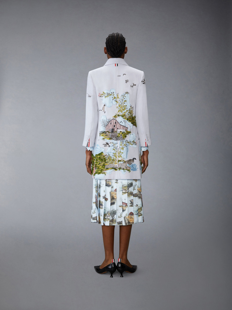 SCENIC TOILE APPLIQUE BAL COLLAR OVERCOAT 4