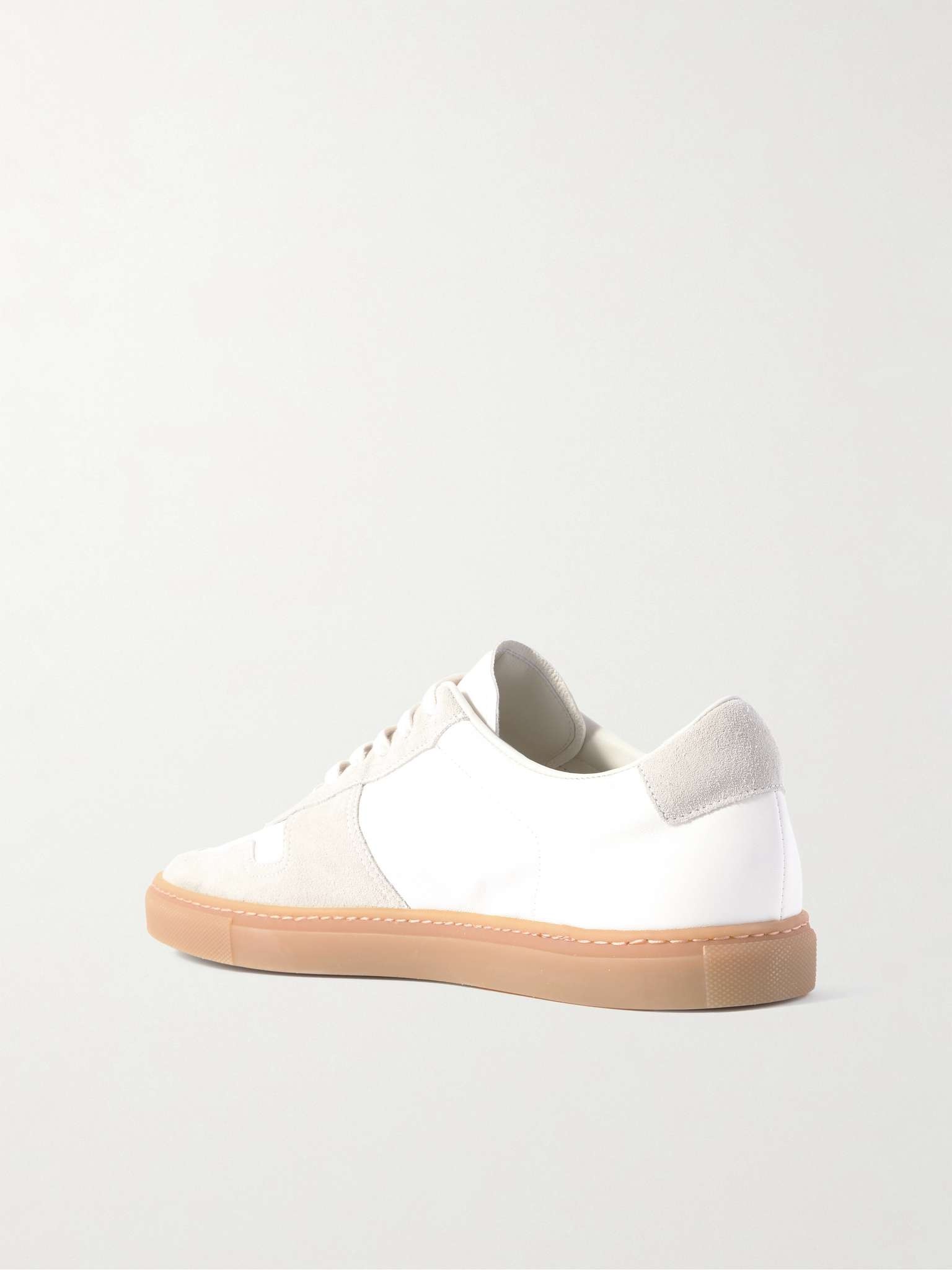 BBall Suede-Trimmed Leather Sneakers - 4